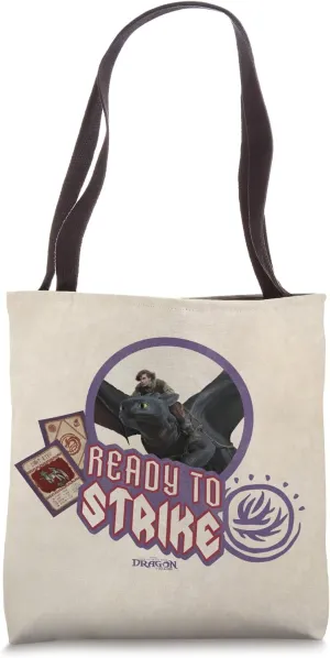 DreamWorks Dragons Hiccup and Toothless Ready to Strike Tote Bag