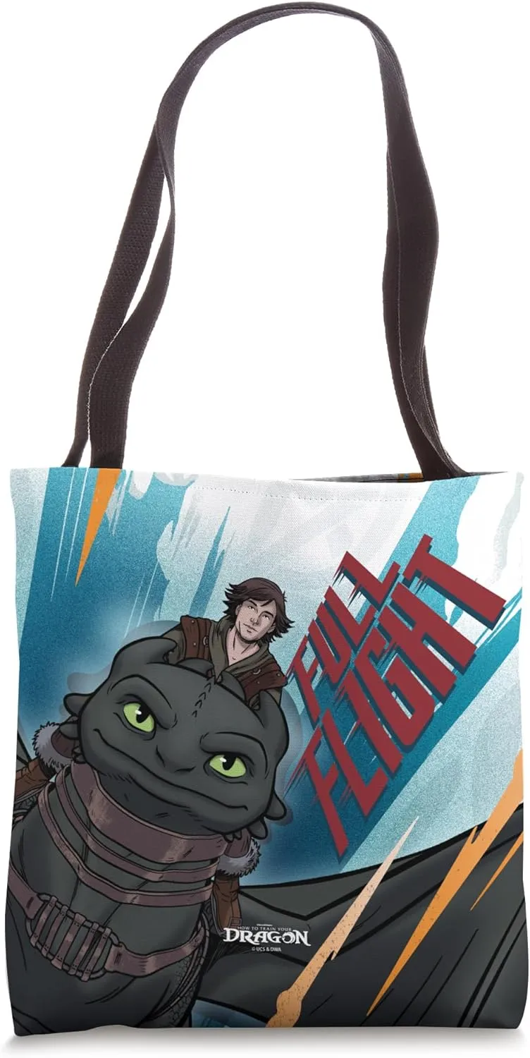 DreamWorks Dragons Toothless and Hiccup Full Flight Tote Bag