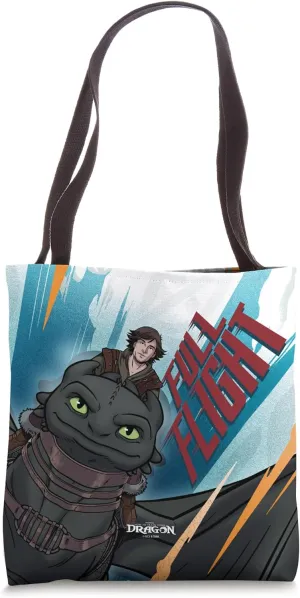 DreamWorks Dragons Toothless and Hiccup Full Flight Tote Bag