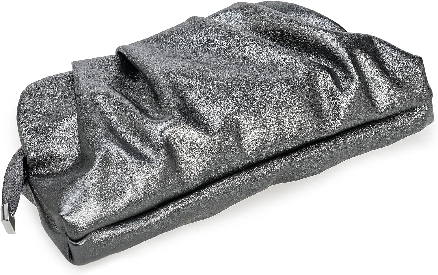Dressy PU Clutch Purse for Women Formal Soft Pleated Vegan Leather Evening Bag for Wedding/Prom/Cocktail Party