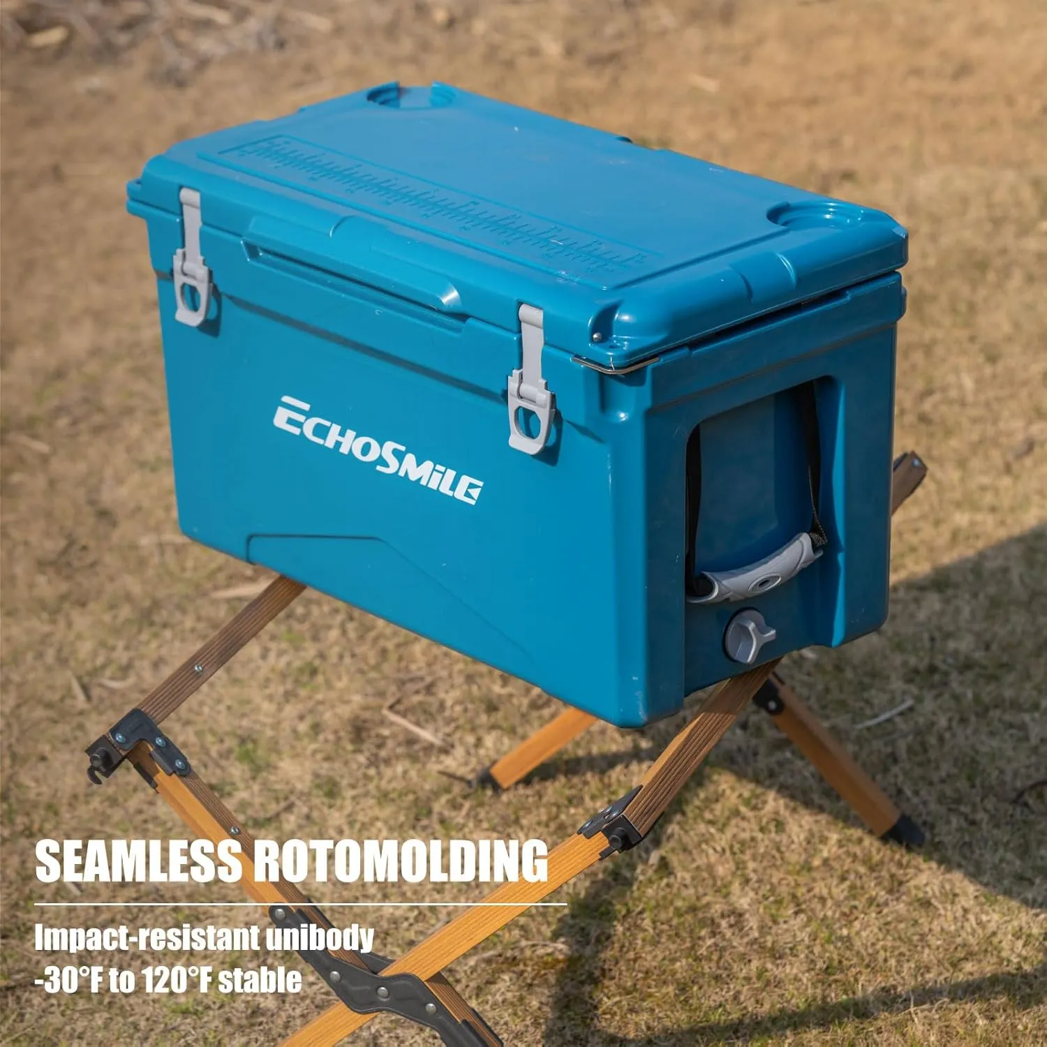 EchoSmile 25/30/35/40/60/75 Quart Rotomolded Cooler, Built to Stand up to The Rigors of The Journey