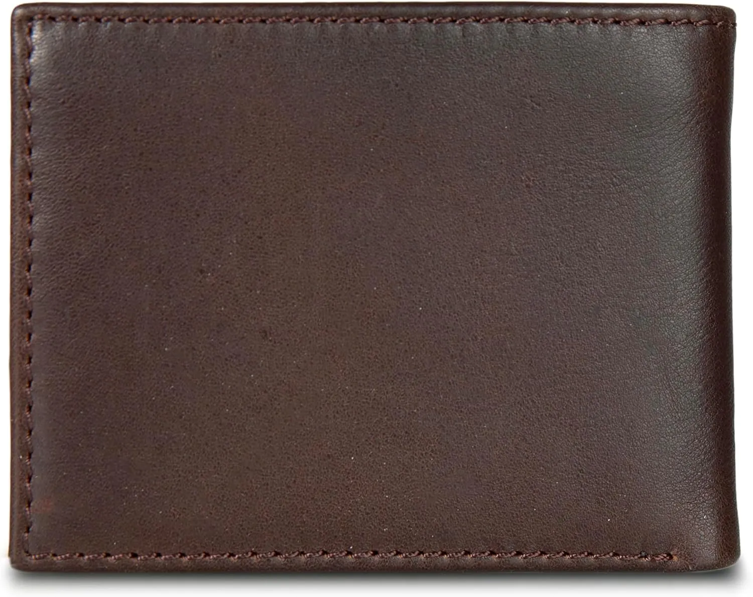 Eddie Bauer Men Signature Leather Bifold Passcase Wallet