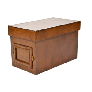 Elegant Rectangle Leather Document Box (Available in 2 Colors)