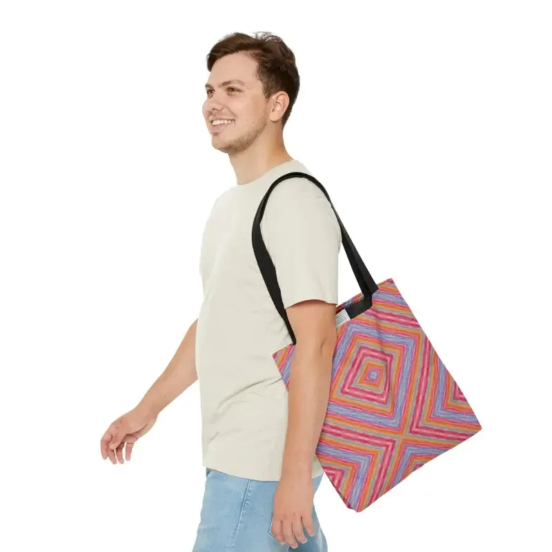 Elevate your Style with Abstract Red Purple Tote Bag
