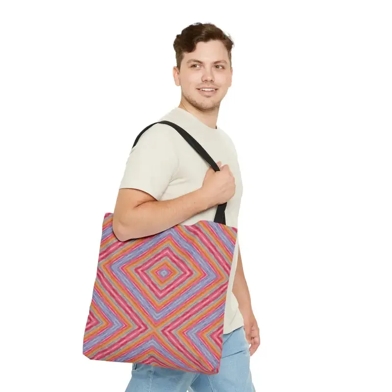 Elevate your Style with Abstract Red Purple Tote Bag