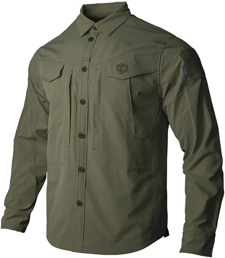 emersongear Blue Label PaiJiZhe Tac Field Shirt,Camp Shirts Mens Long Sleeve Durable Outdoor Apparel