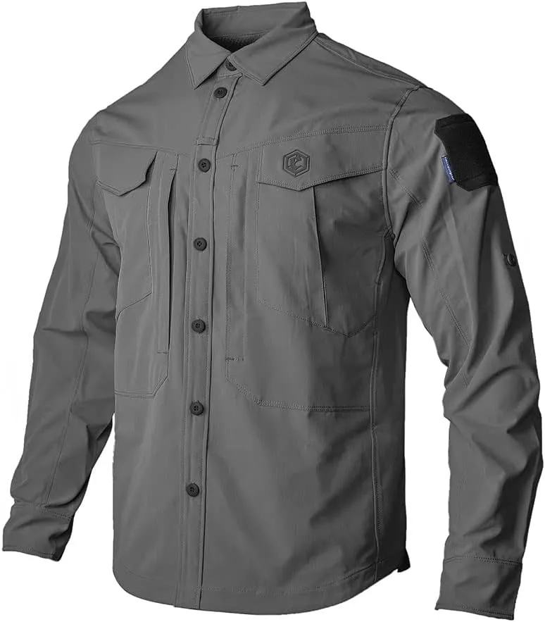 emersongear Blue Label PaiJiZhe Tac Field Shirt,Camp Shirts Mens Long Sleeve Durable Outdoor Apparel