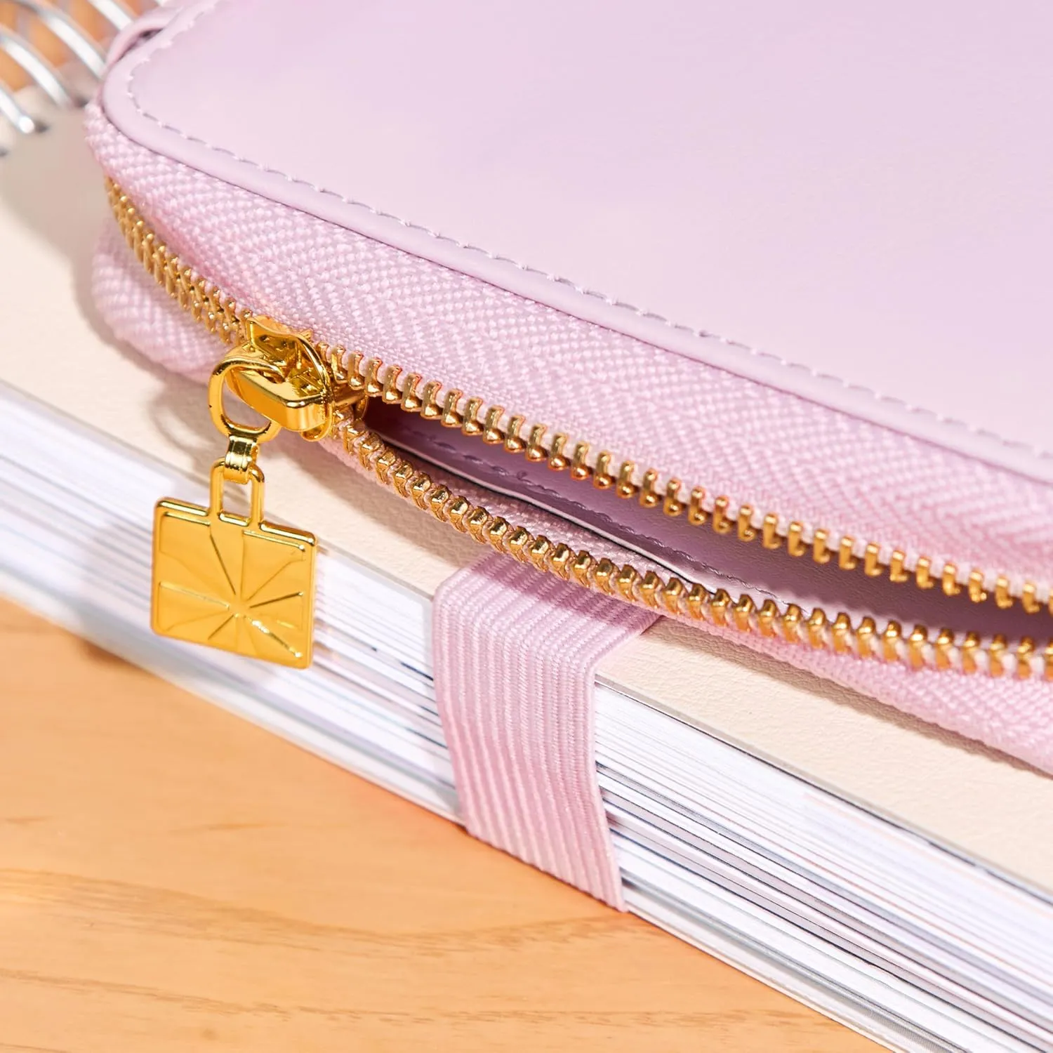 Erin Condren Premium Planny Pack, Lilac Vegan Leather Zip-Around Design, Multi-Purpose Zipper Case for Planning Supplies, School and Office Supplies, Makeup, Tech and More
