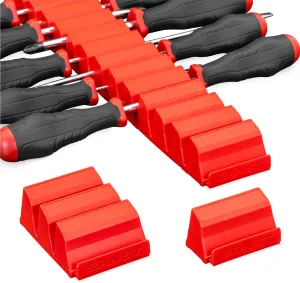 Ernst Manufacturing Screwdriver Pro - Modular Screwdriver Organizer for 13 Tools with Anti-Slip Base, Red - Made in the USA
