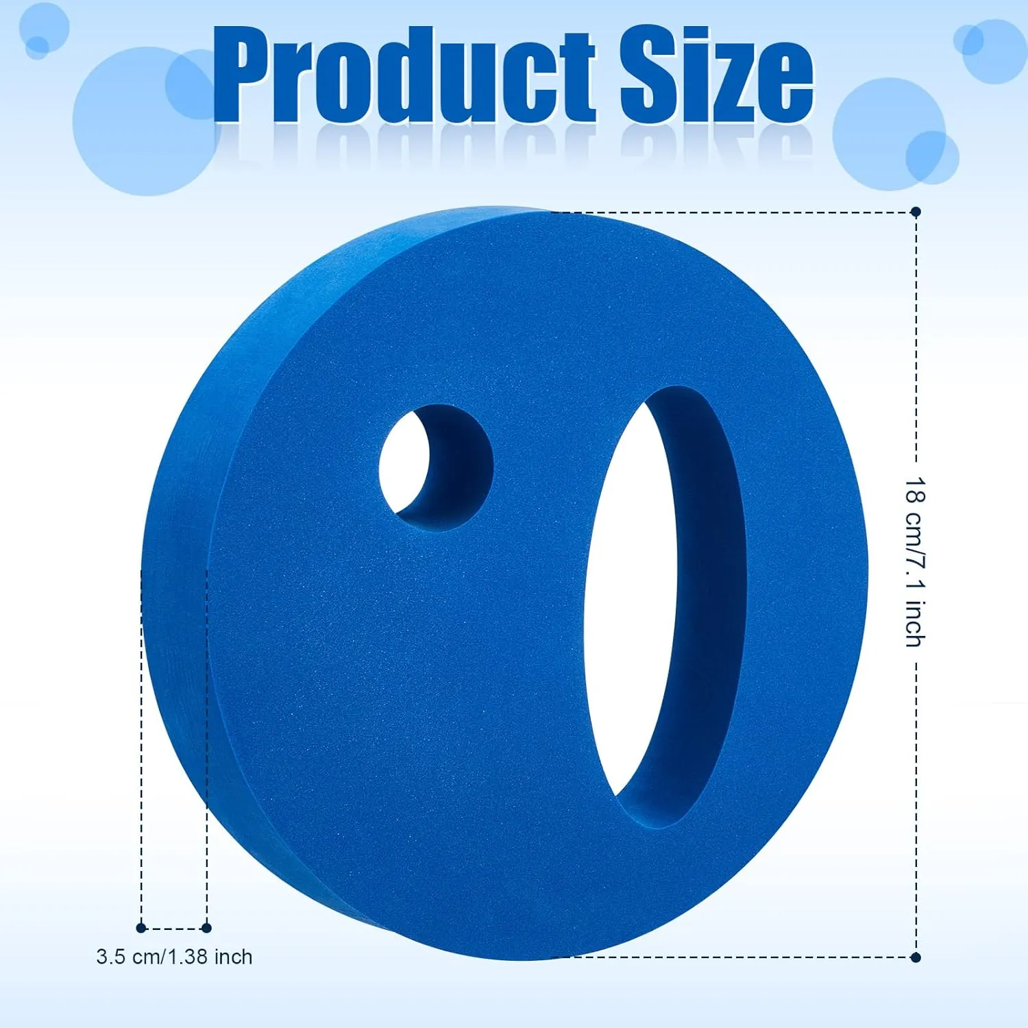 EVA Foam Water Weights for Pool Aerobic Exercise Set - Hand Held Swim Discs, 7.1 Inches in Diameter