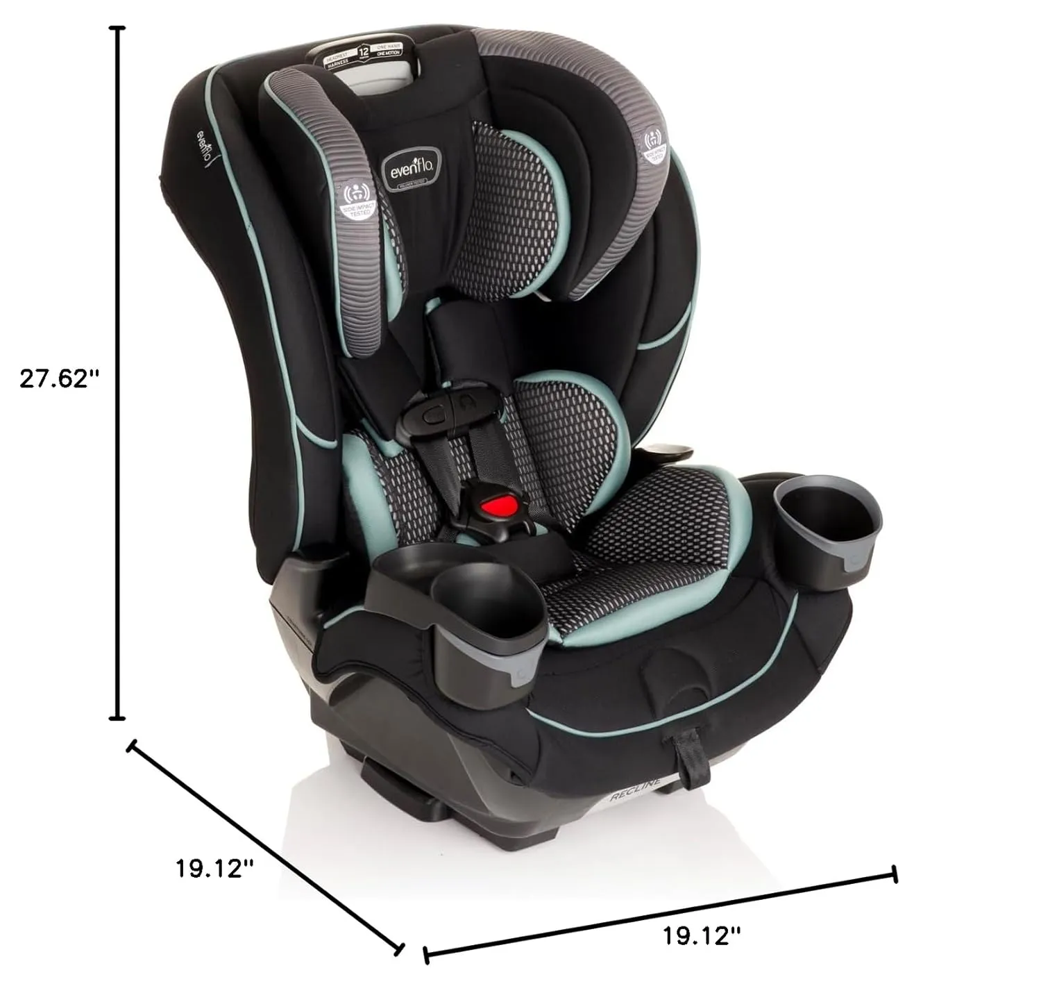 Evenflo EveryFit/All4One 3-in-1 Convertible Car Seat (Atlas Green)