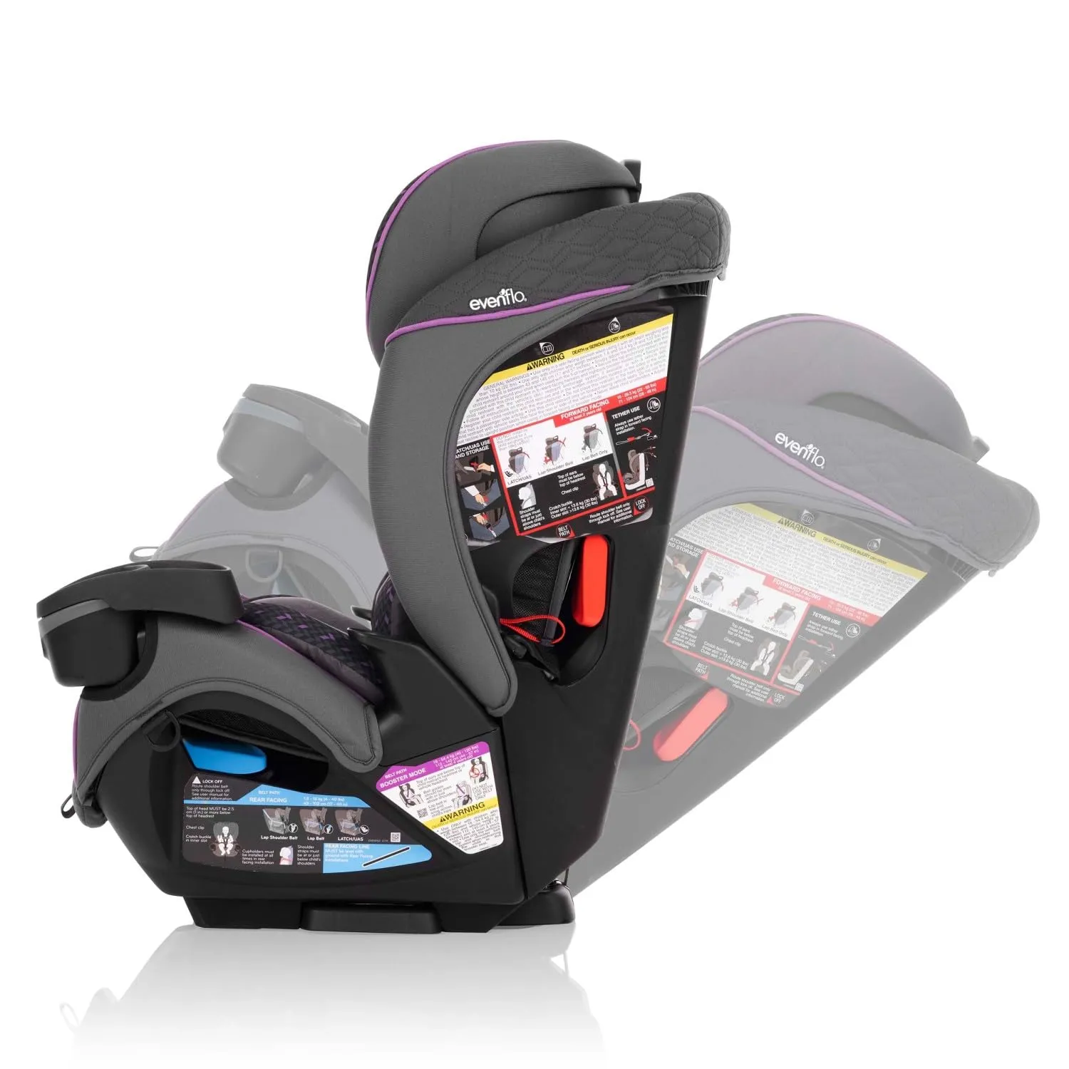 Evenflo EveryFit/All4One 3-in-1 Convertible Car Seat (Ophelia Purple)
