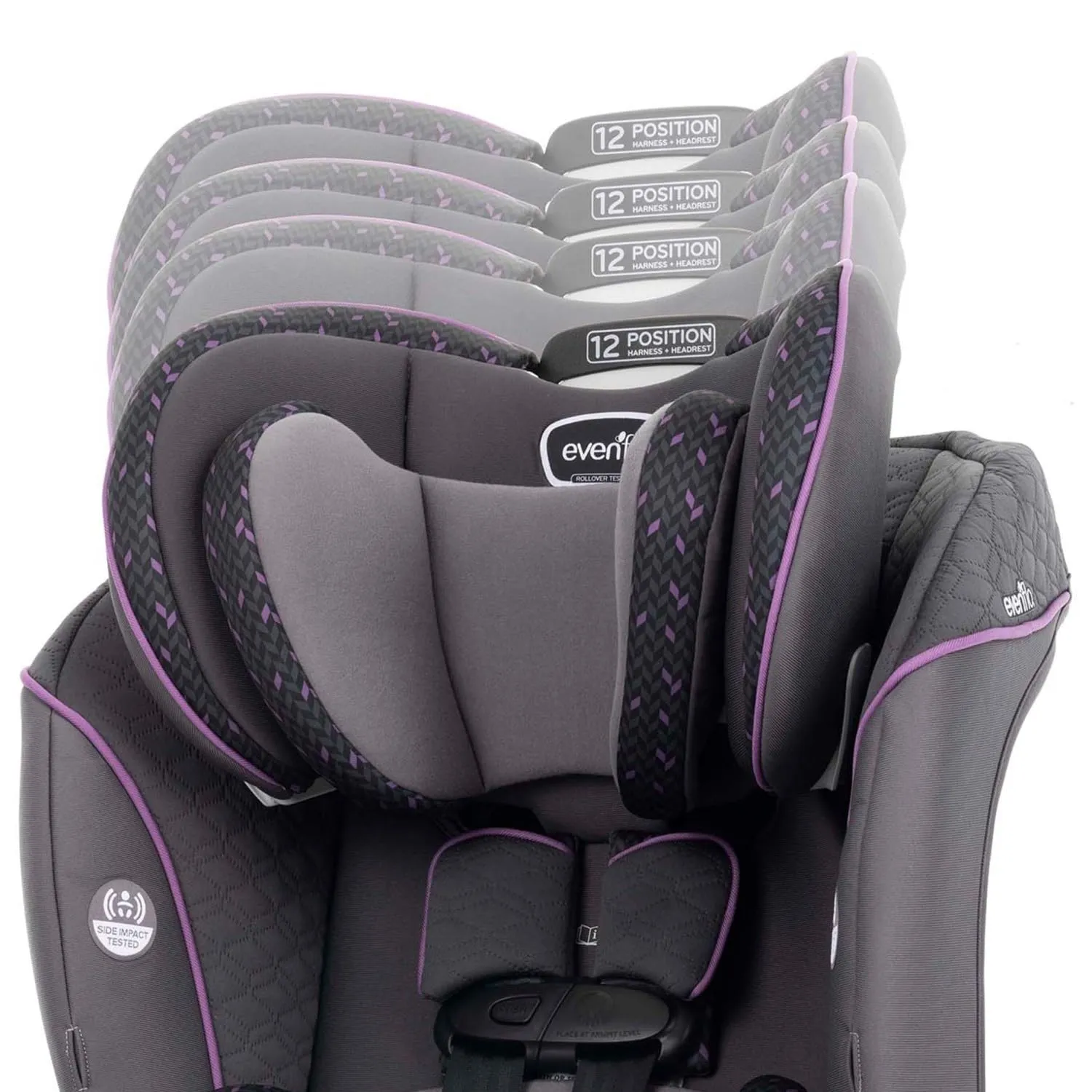 Evenflo EveryFit/All4One 3-in-1 Convertible Car Seat (Ophelia Purple)