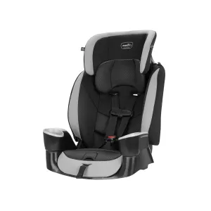 Evenflo High-Back Booster Car Seat with Harness, 22 to 110lbs, Maestro Sport, Granite Gray