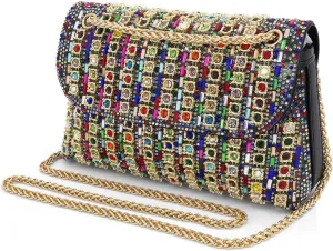 Evening Bag Clutch Purses for Women Shoulder Bag Crossbody Bag Purses Handbag Crystals Rhinestone Clutch Purse
