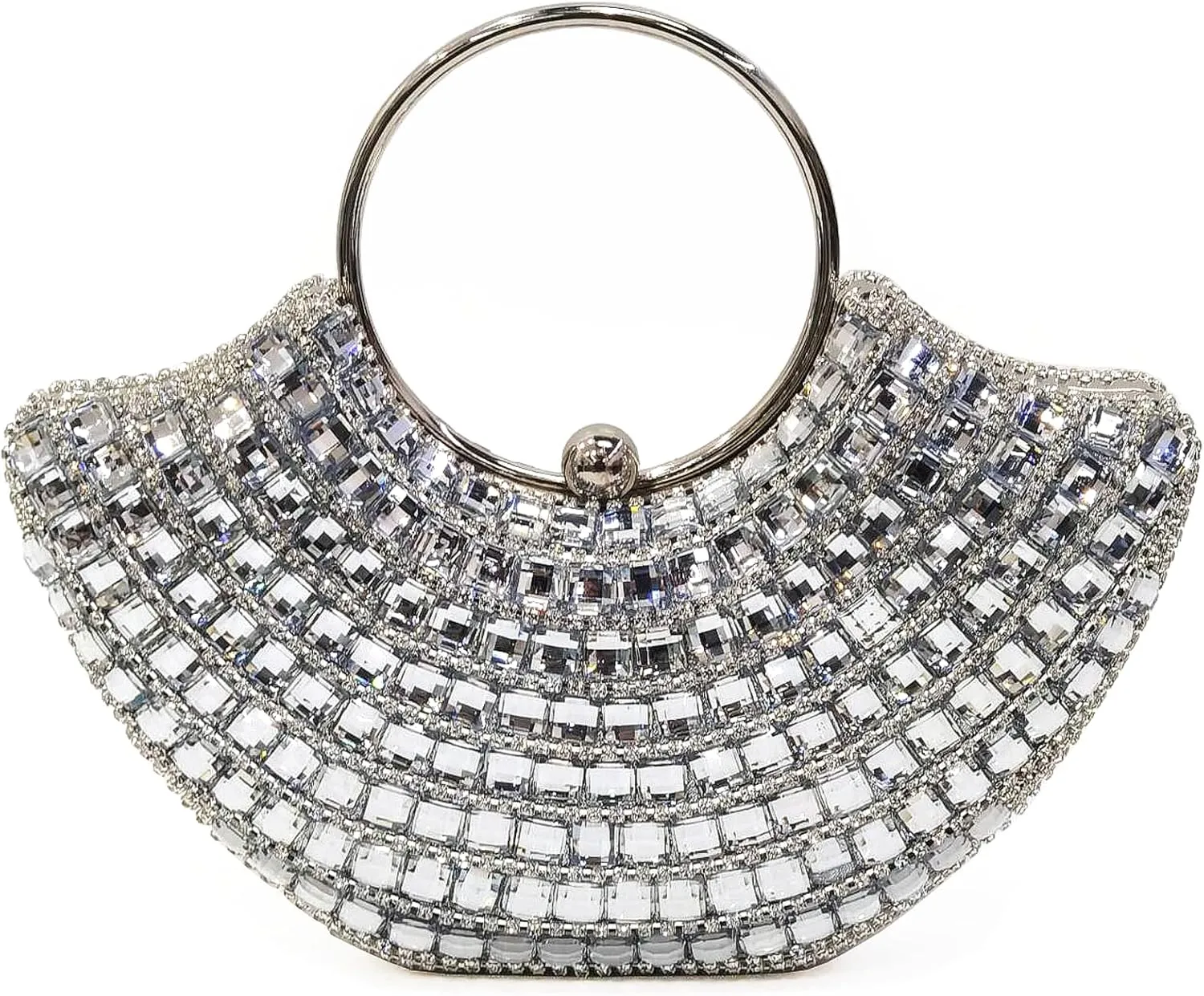 Evening Bag for Women，Lip Shaped Rhinestone Clutch Bridal Wedding Purse Party Prom Handbag