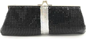 Evening Clutch Metal Mesh Purse Bag for Cocktail Party Prom Wedding Banquet