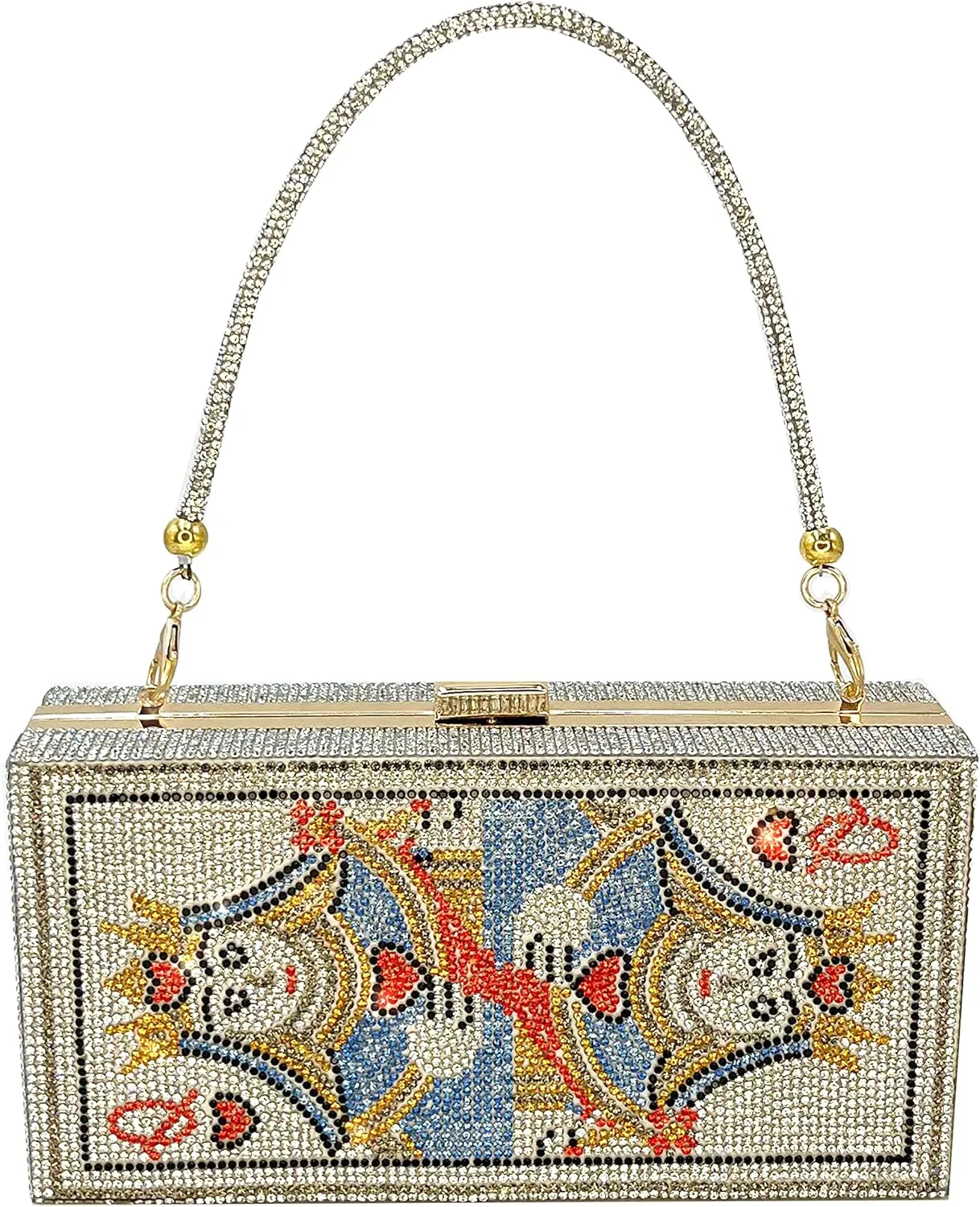 Evening Party Glitter Rhinestone bag Chain Shoulder Clutch Bag For Women