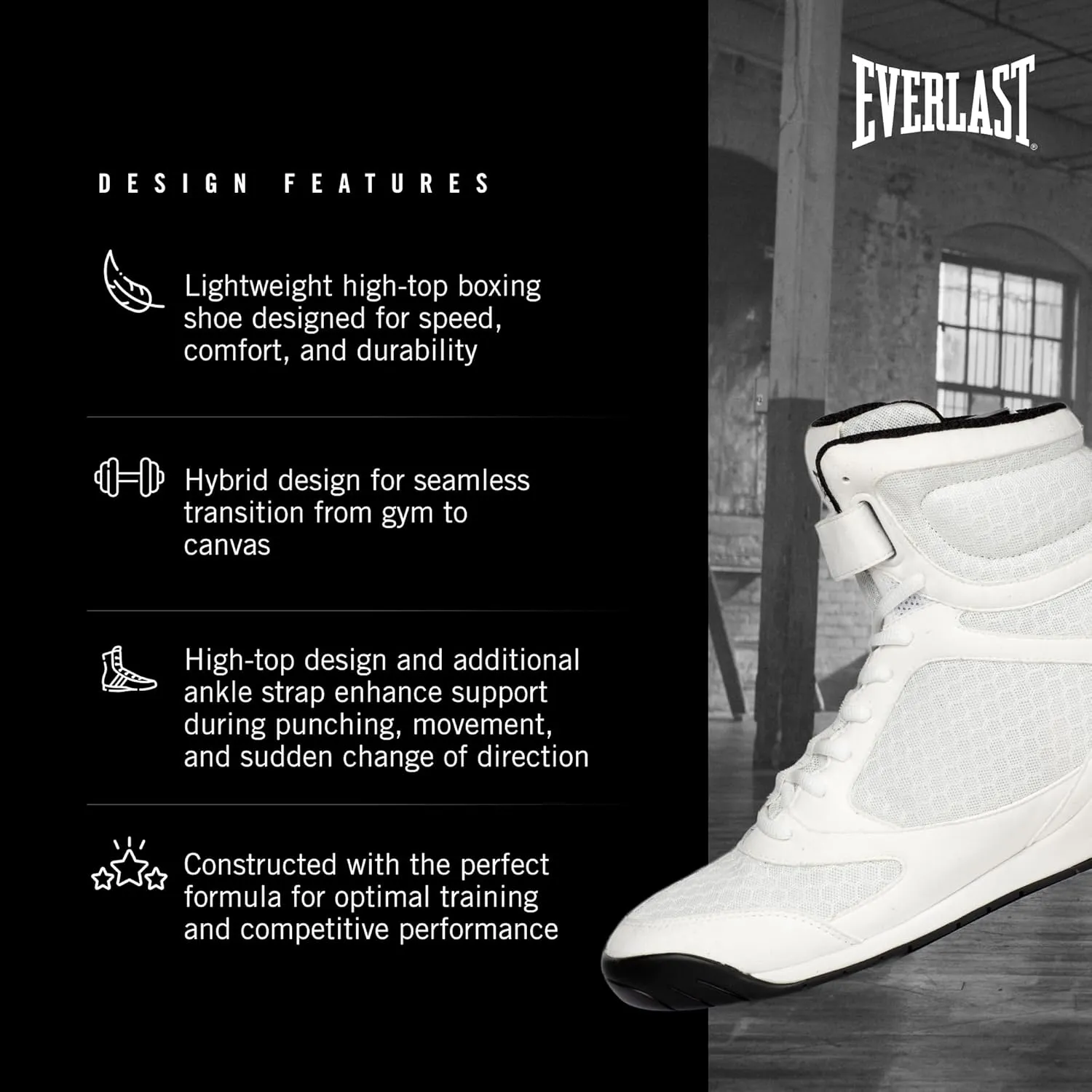 Everlast Elite Boxing Shoes: Your Ultimate Training Companion for Excellence and Durability Boxing Shoes, Elite 2 Shoes.