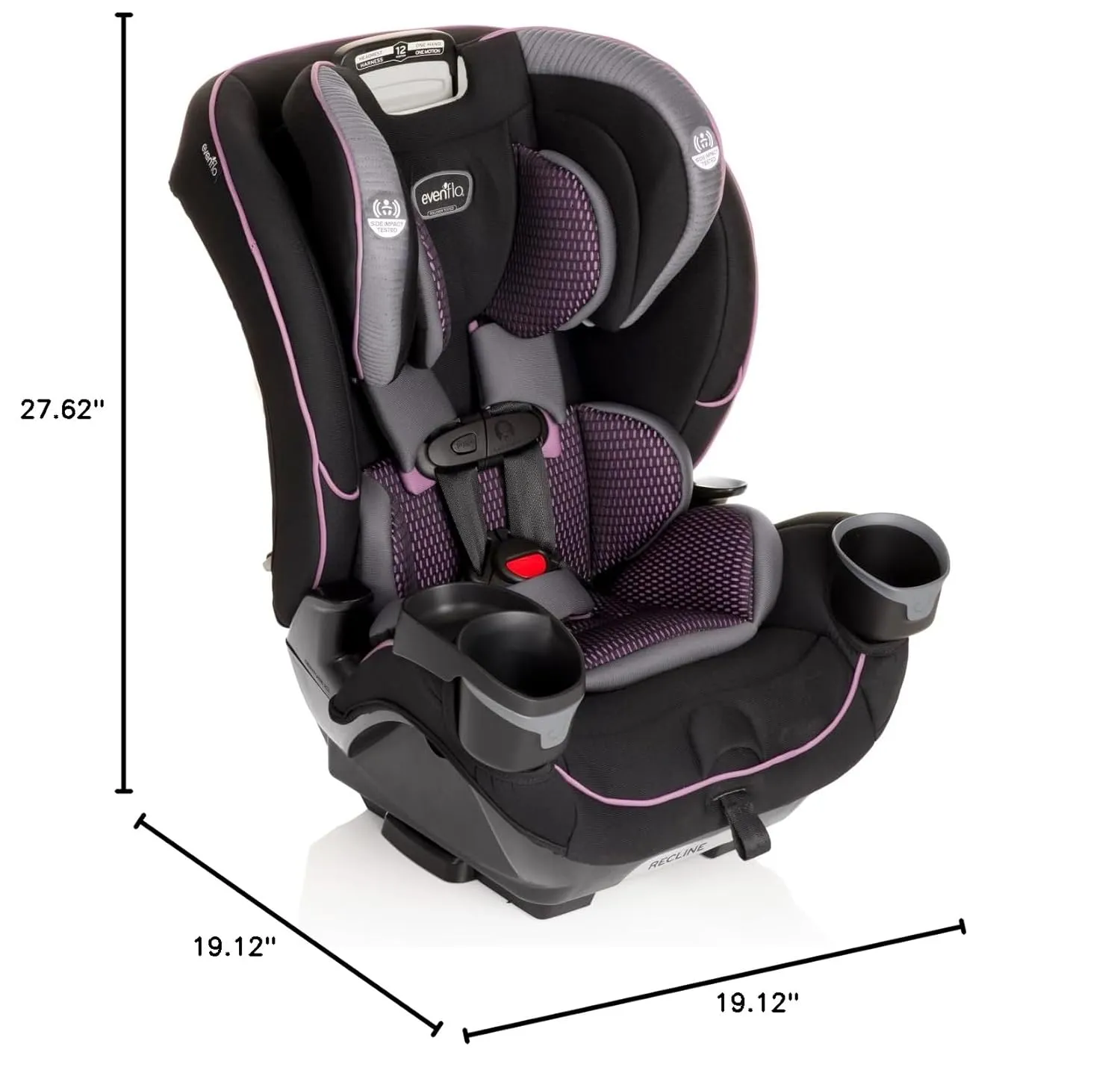 EveryFit/All4One 3-in-1 Convertible Car Seat (Augusta Pink)