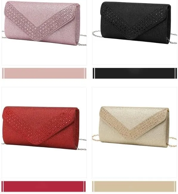 Fabric Art Shiny Evening Bag Women's Versatile Clutch Purses(Black-JoJo's Bizarre Adventure1)