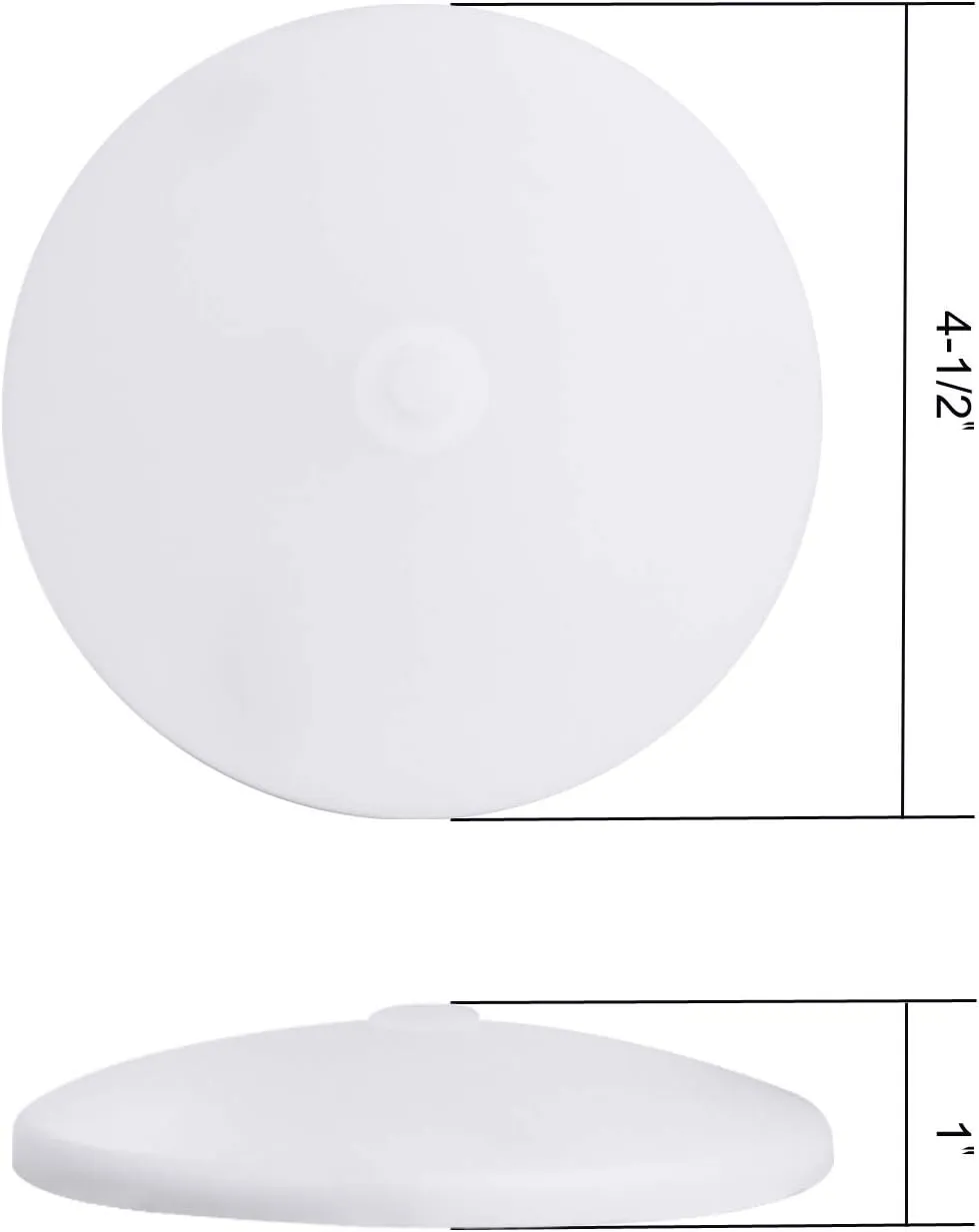 Facon 6-Pack Ultra Slim 4.5'' 12V RV Puck Lights w/Switch, 4000K Cool White LED Interior Lights for RVs, Camper Van, Boats, 12V Dome Light Fixture – cETL Certified