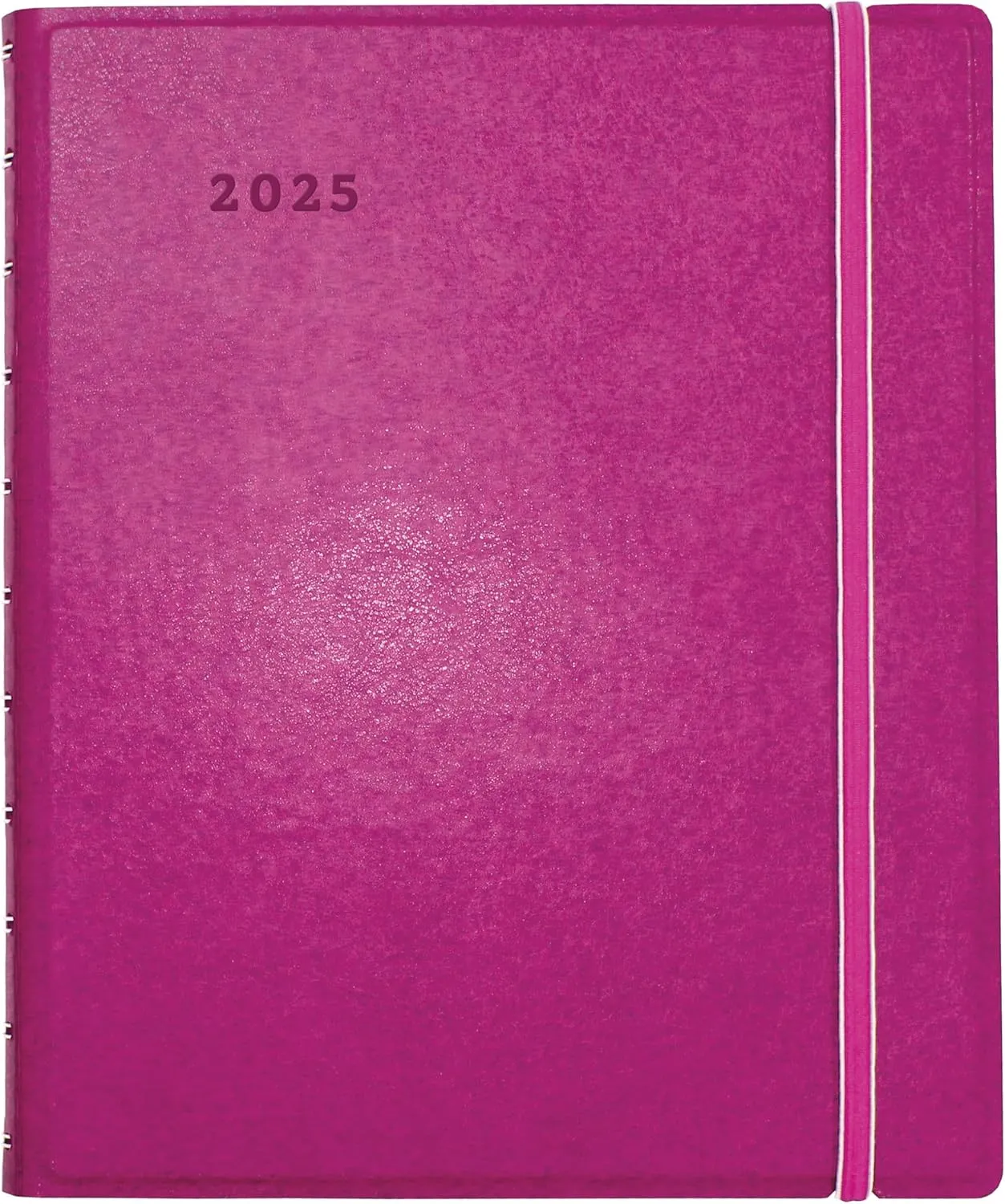 Filofax® 2025 Monthly Planner, 17 Months, August 2024 to December 2025, Twin-Wire Binding, Bilingual, 10.875" x 8.5", Fuchsia (C1811003-25)