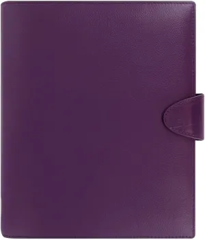 Filofax Calipso Organizer, A5 Size, Purple - Soft,Full-Grain Leather, Six Rings, Week-to-View Calendar Diary, Multilingual, 2025 (C022496-25)