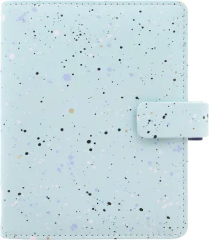 Filofax Expressions Organizer, Pocket Size, Mint - Leather-Look, Gold Foil Accents, Six Rings, Week-to-View Calendar Diary, Multilingual, 2025 (C028728-25)