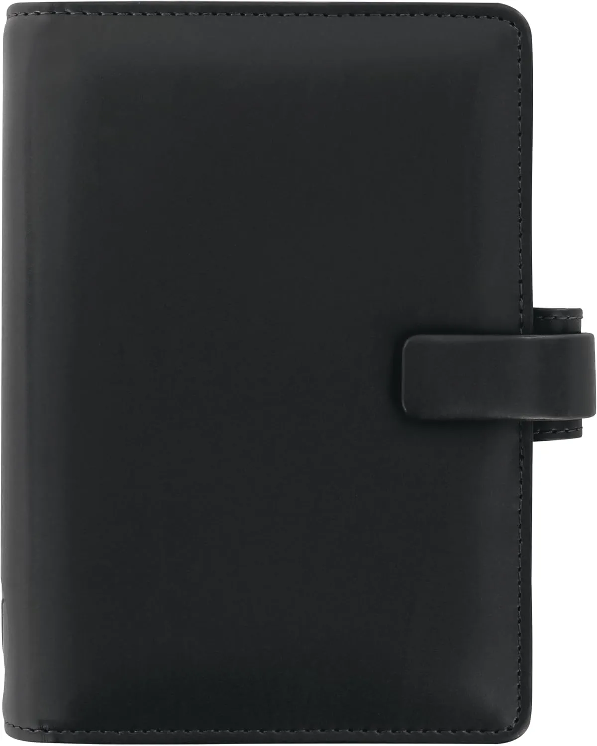 Filofax Metropol Organizer, Personal Size, Black - Leather-Look, Six Rings, Week-to-View Calendar Diary, Multilingual, 2025 (C026902-25)