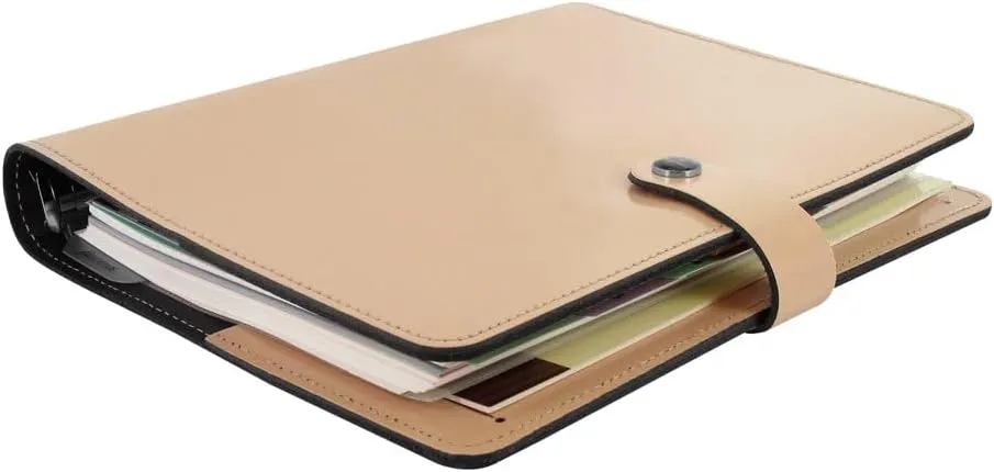 Filofax The Original Organizer, A5 Size, Patent Nude - Leather, Six Rings, Week-to-View Calendar Diary, Multilingual, 2025 (C022387-25)