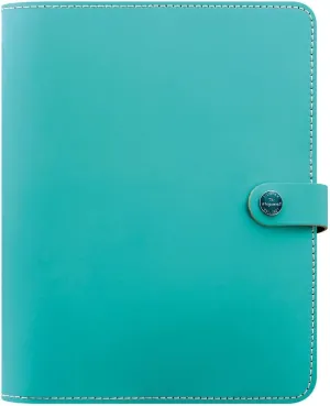Filofax The Original Organizer, A5 Size, Turquoise - Leather, Six Rings, Week-to-View Calendar Diary, Multilingual, 2025 (C022600-25)