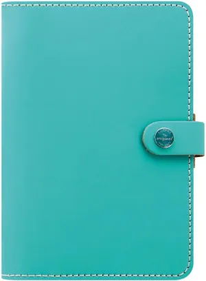 Filofax The Original Organizer, Personal Size, Turquoise - Leather, Six Rings, Week-to-View Calendar Diary, Multilingual, 2025 (C022597-25)