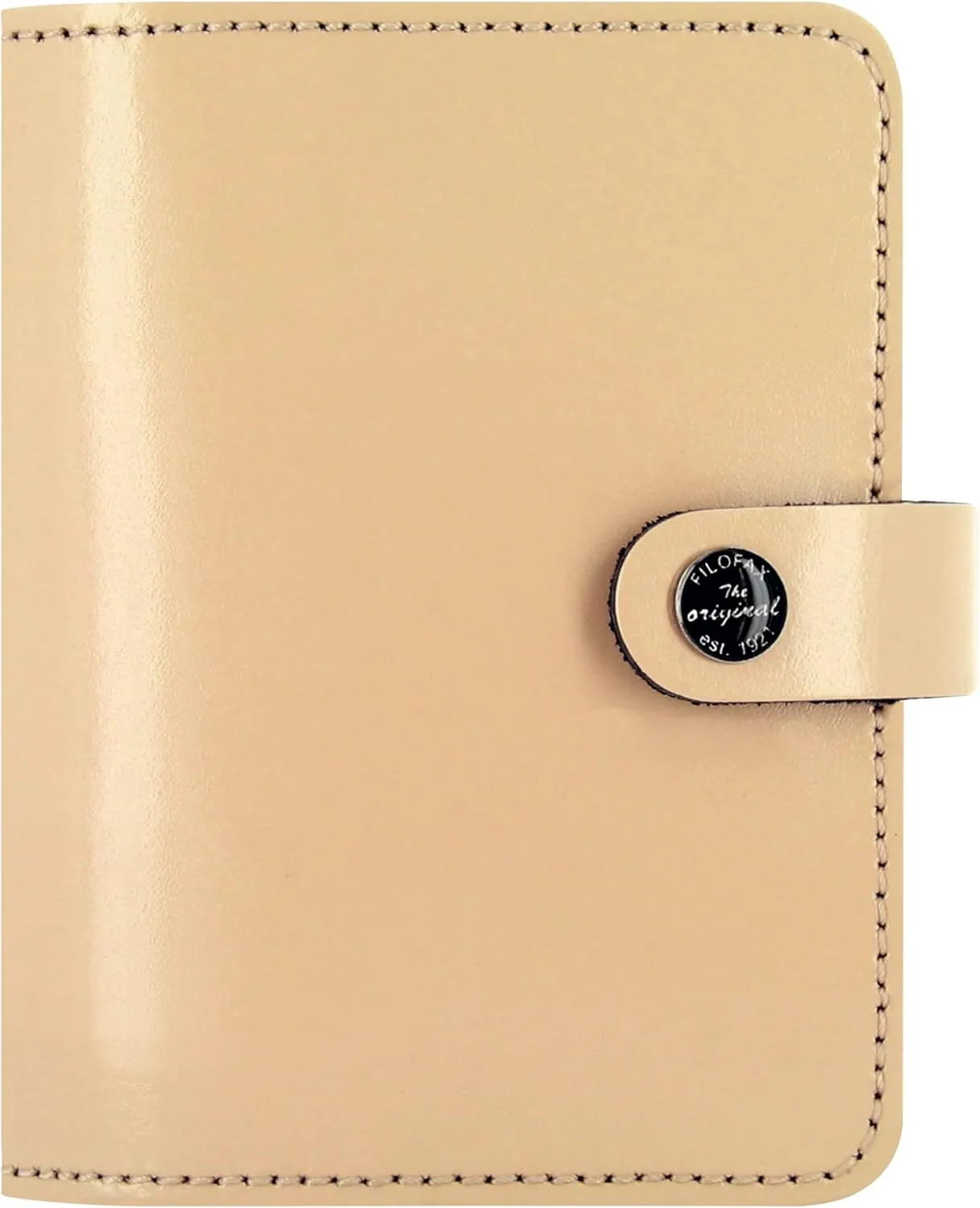 Filofax The Original Organizer, Pocket Size, Patent Nude - Leather, Six Rings, Week-to-View Calendar Diary, Multilingual, 2025 (C026085-25)