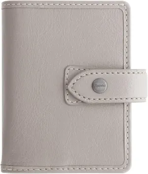 Filofax The Original Organizer, Pocket Size, Stone - Leather, Six Rings, Week-to-View Calendar Diary, Multilingual, 2025 (C022625-25)