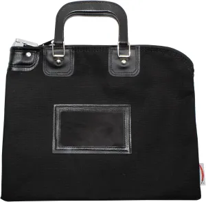 Fire Resistant Security Money Bag with Lock, 15 x 11 Inch (Black)