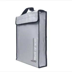 Fireproof Money Document Bag Triple-Layer Protection for Documents, Money, Jewelry, Cash Holder Pouch - Fireproof, Water Resistant XLarge Capacity Zipper to Secure Your Valuables