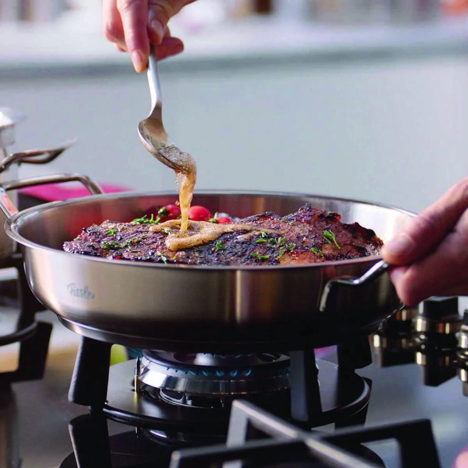 Fissler Original-Profi Collection Stainless Steel 9.5 Inch Serving Pan
