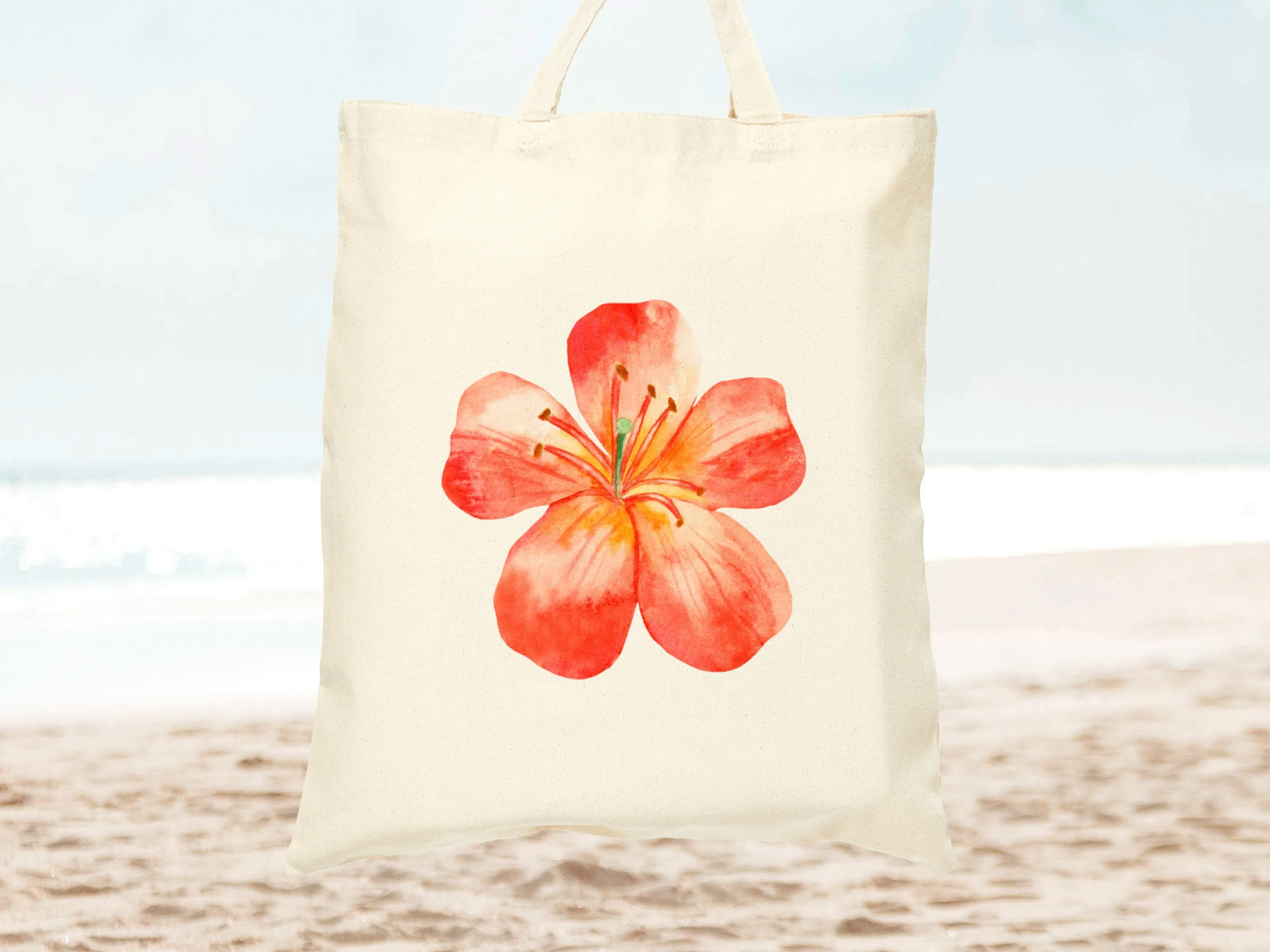 Floral Canvas Tote