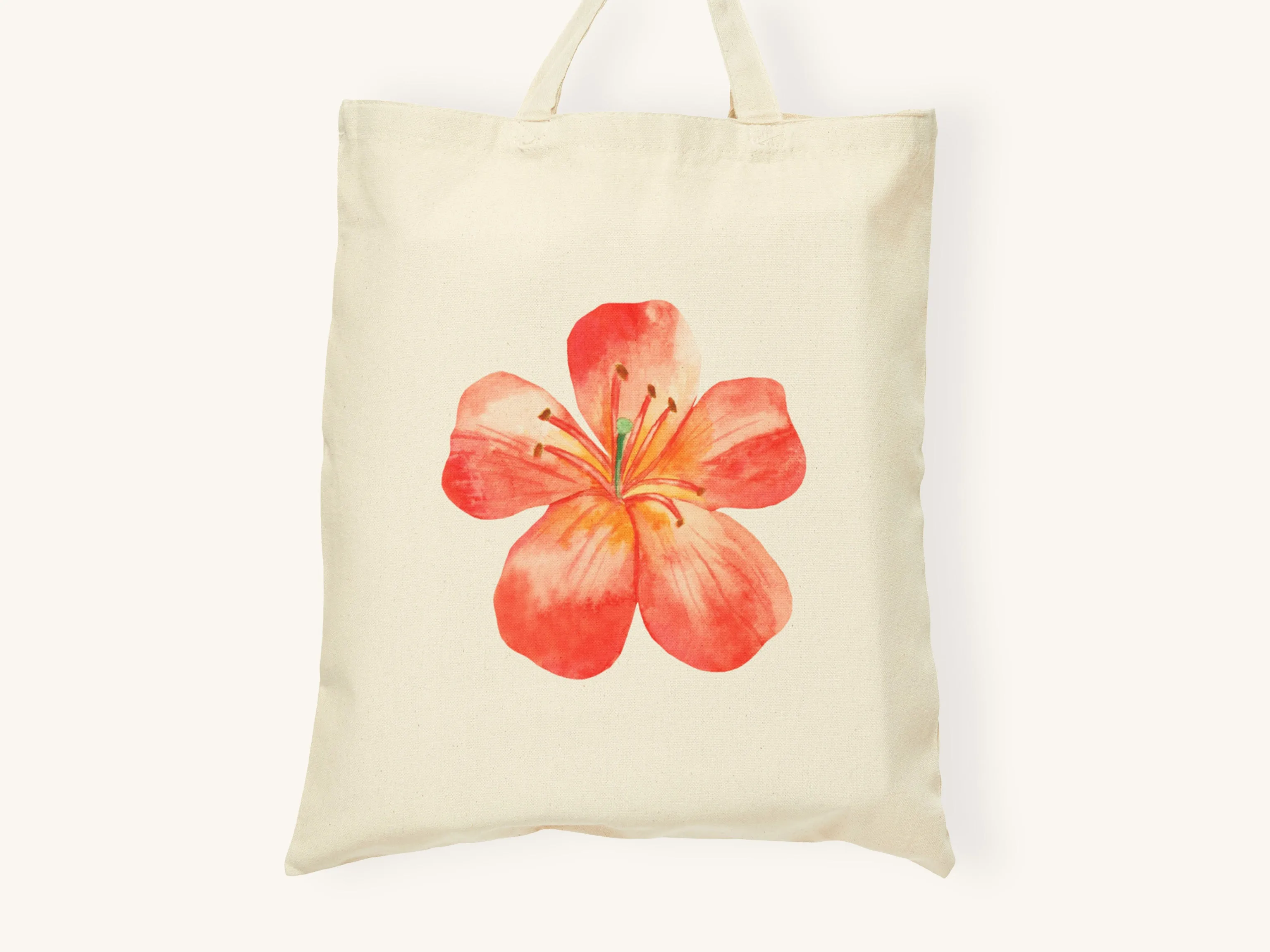 Floral Canvas Tote