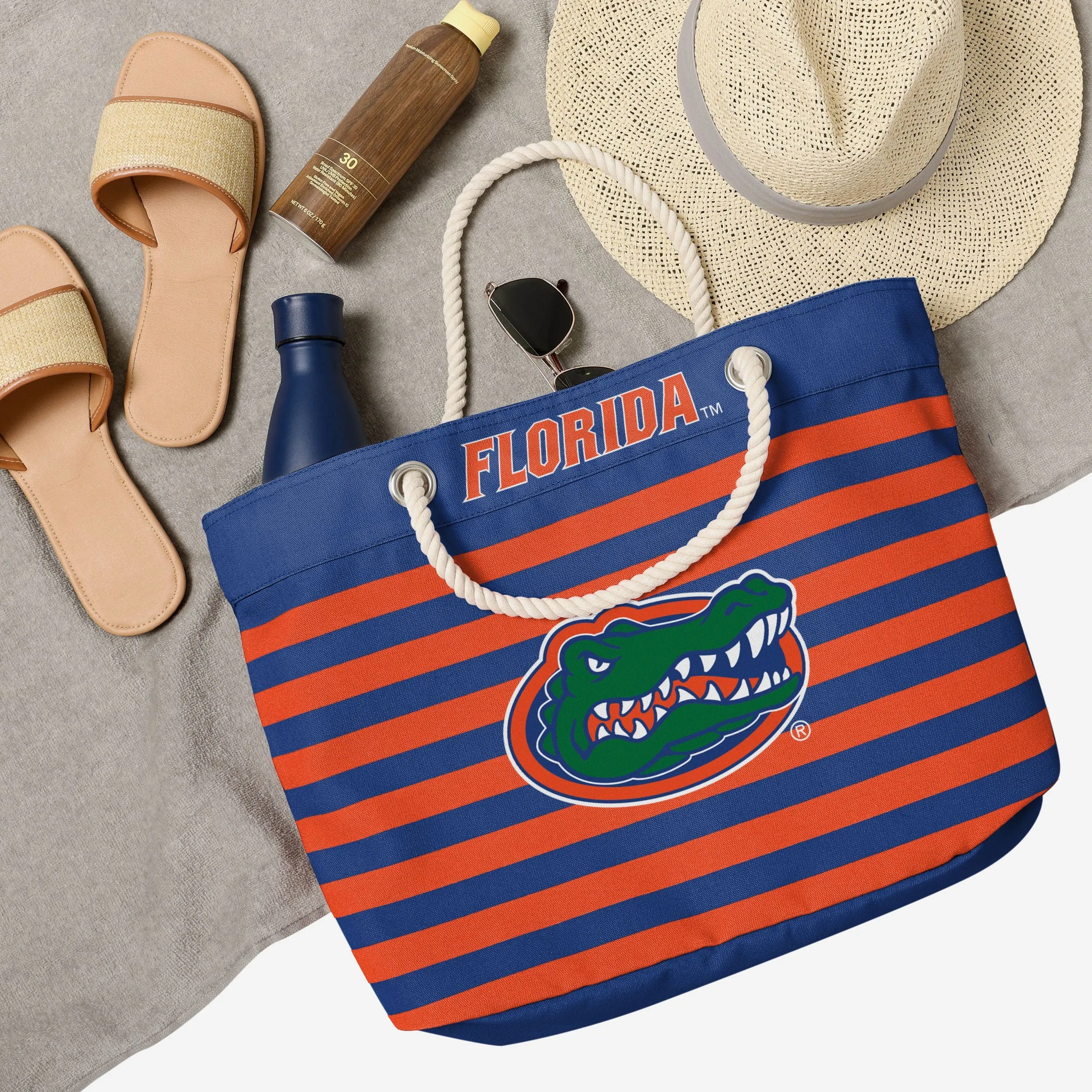 Florida Gators Nautical Stripe Tote Bag