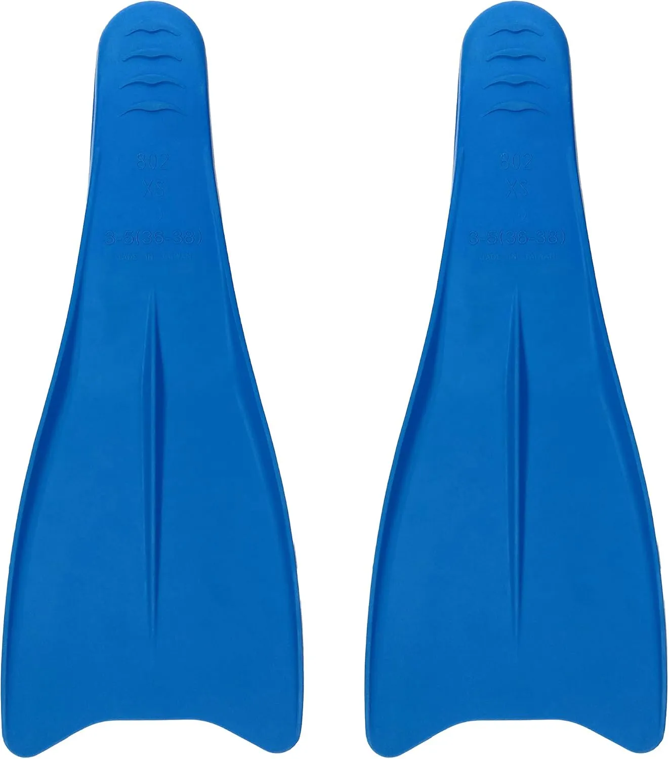Flow Premium Rubber Long Fins for Swim and Lap Training - Youth Sizes for Kids, Young Men, and Women