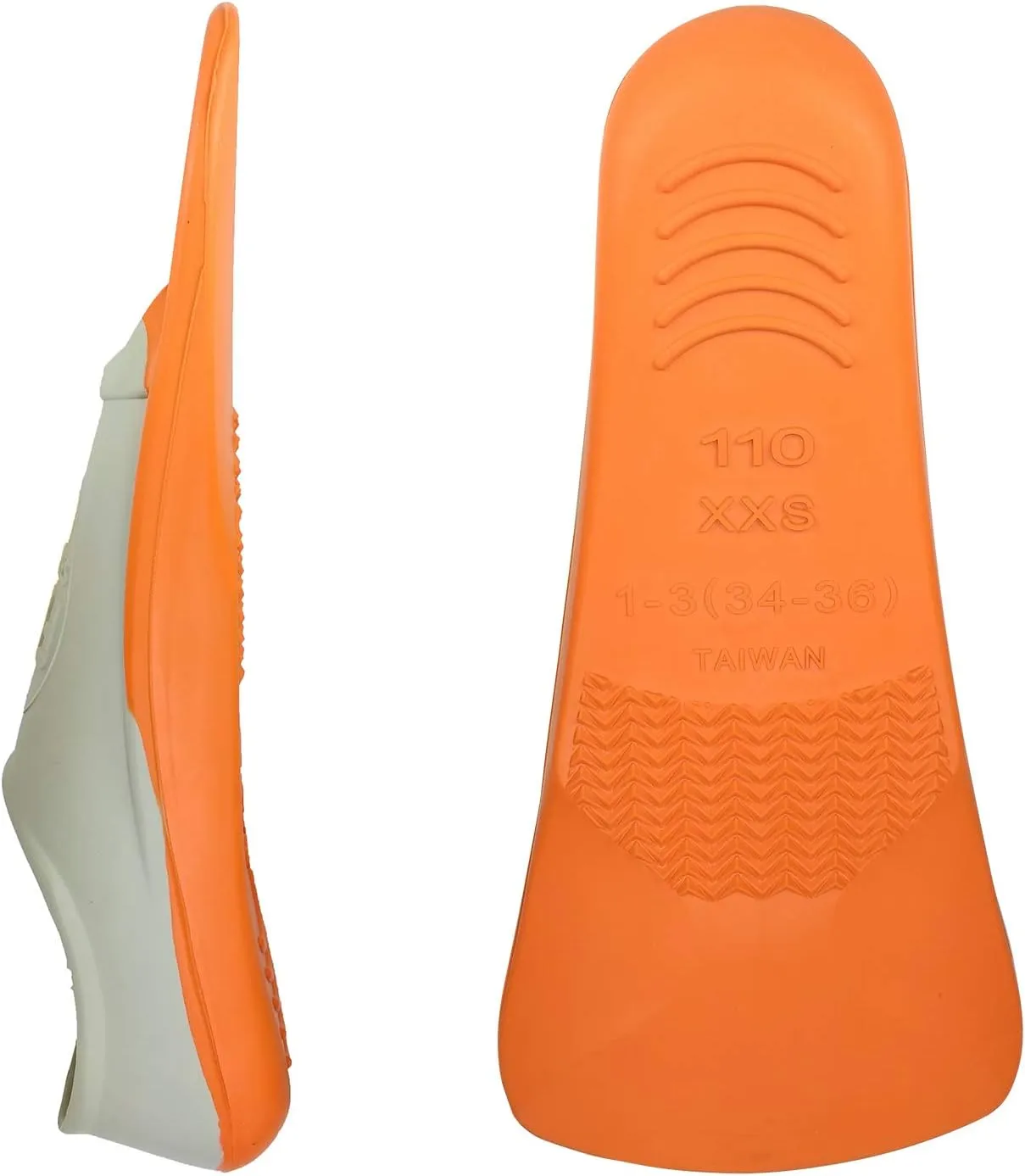 Flow Premium Rubber Short Blade Fins for Swim and Lap Training - Youth Sizes for Kids, Young Men, and Women