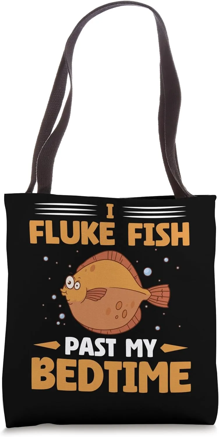 Fluke Fisher Accessories for Men Fluke Fishing Rod Tote Bag