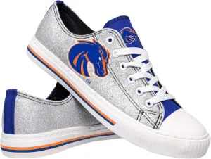 FOCO Boise State Broncos NCAA Womens Glitter Low Top Canvas Shoes - 9