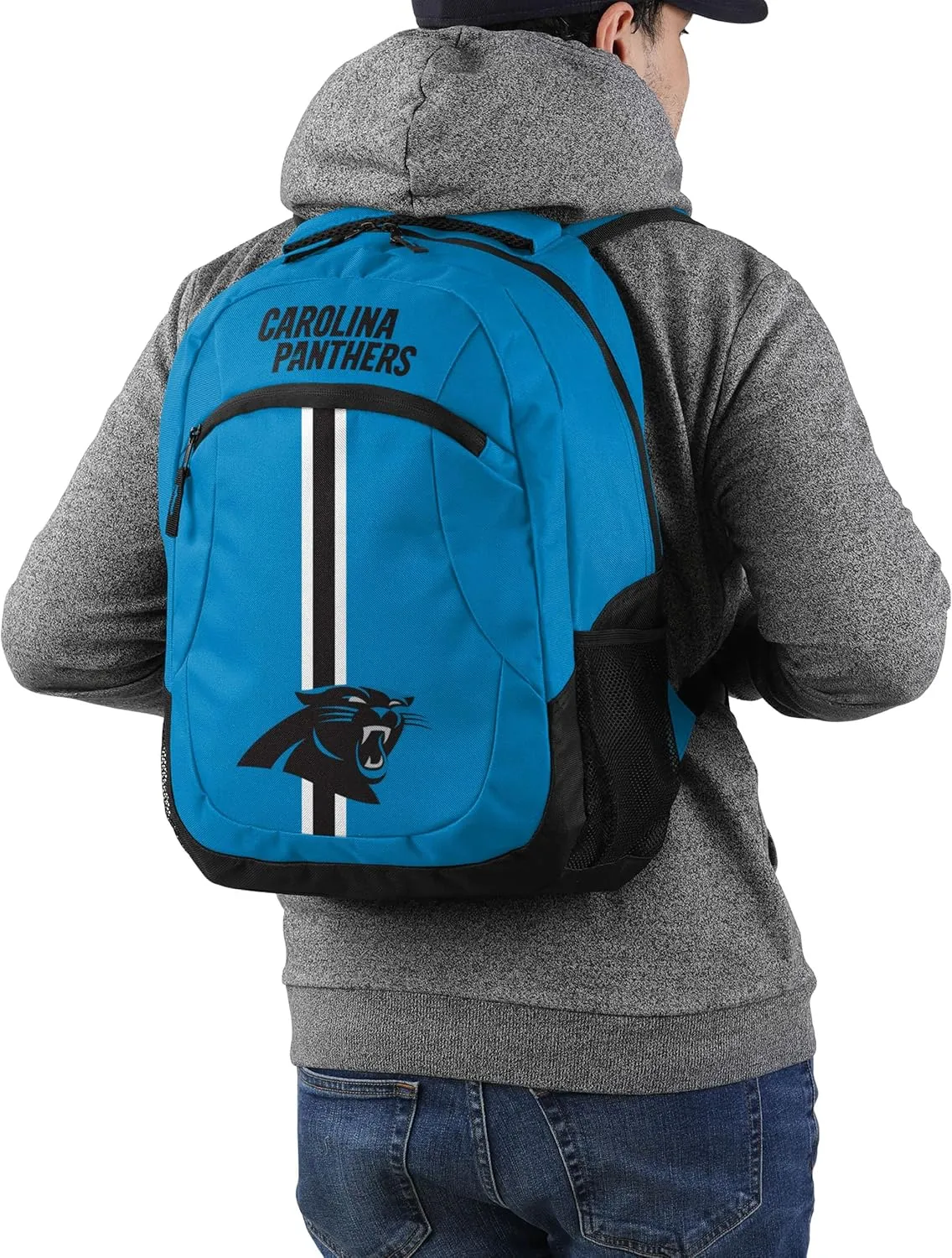 FOCO Carolina Panthers NFL Alternate Color Action Backpack - Blue
