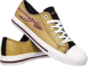 FOCO Florida State Seminoles NCAA Womens Glitter Low Top Canvas Shoes - 8