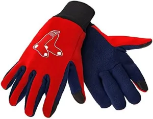FOCO Forever Collectibles Boston Red Sox Color Texting Gloves