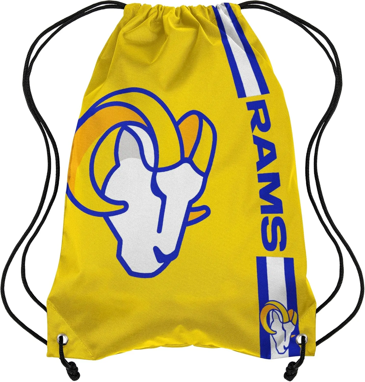 FOCO Los Angeles Rams NFL Alternate Color Big Logo Drawstring Backpack - Yellow