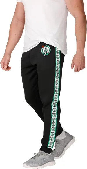 FOCO Men's NBA Team Color Stripe Logo Track Suit Pants